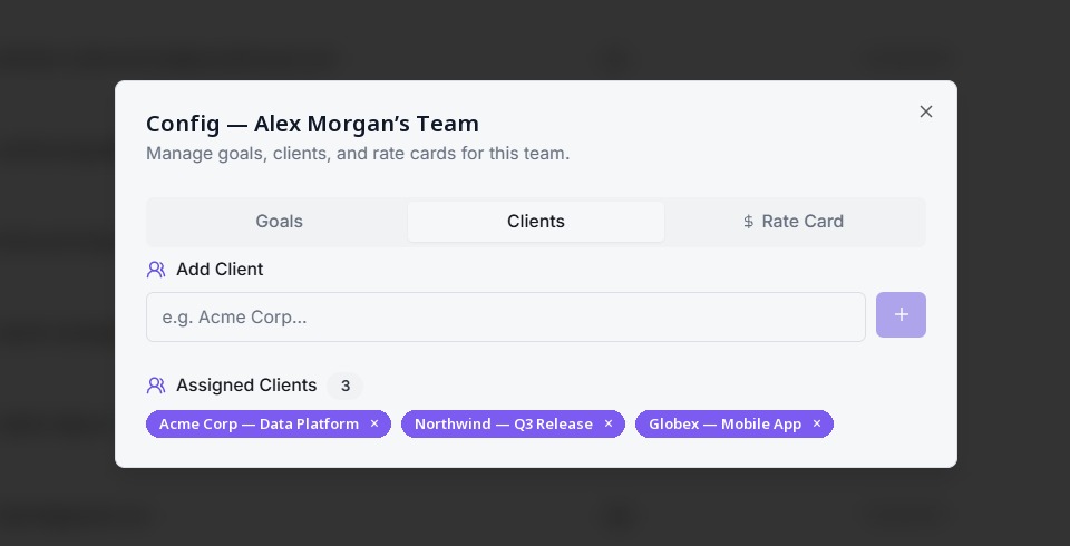 Sorted: Map clients